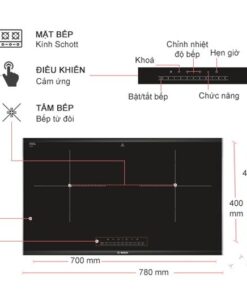 Bếp từ đôi Bosch PPI82560MS Series 8