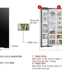 Tủ Lạnh Hitachi Inverter 595 lít R-S800PGV0 (GBK)