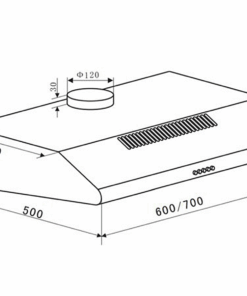 Máy hút mùi âm tủ Eurosun EH-60CF19S Máy hút mùi âm tủ Eurosun EH-60CF19S