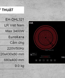 Bếp hồng ngoại đôi Chef's EH-DHL321 | Bảo hành chính hãng