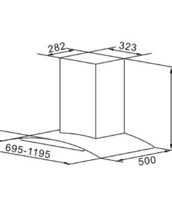 Máy hút mùi kính cong Chef's EH-R506E7G