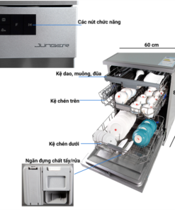 Máy rửa bát 14 bộ Junger DWJ-600