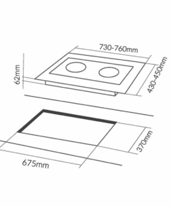 Bếp từ đôi Eurosun EU-T896G
