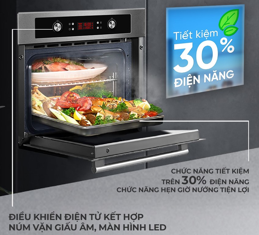 Lò nướng âm tủ 2 Eurosun EOV65DE