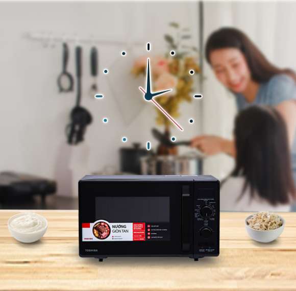 Lò vi sóng cơ có nướng Toshiba 24L MW2-AG24PC(BK)