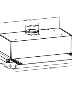 Máy hút mùi âm tủ Eurosun EH-60AF85B