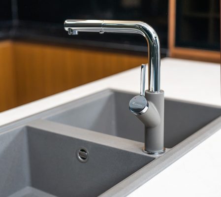 Vòi rửa bát dây rút Konox Artan Grey Vòi rửa bát dây rút Konox Artan Grey