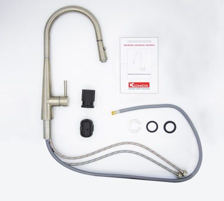 Vòi rửa bát dây rút Konox KN1901N Vòi rửa bát dây rút Konox KN1901N