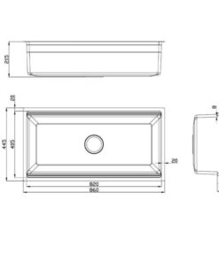 Chậu rửa bát chống xước Konox KN8644SU Dekor
