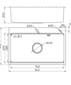 Chậu rửa bát chống xước Konox KN8151TS Dekor