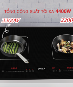 Bếp từ đôi Chef’s EH-DIH320 | Booster lên đến 2200W