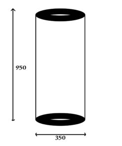 Máy hút mùi đảo hình trụ Chef's EH-R822E3