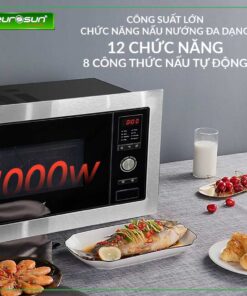 Lò vi sóng kết hợp nướng âm tủ Eurosun MWO-28EUR Lò vi sóng kết hợp nướng âm tủ Eurosun MWO-28EUR