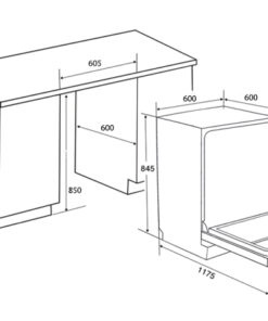 Máy rửa bát Spelier 15 bộ SP 15DW S/HA