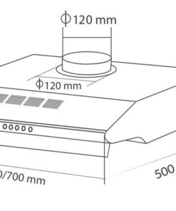 Máy hút mùi âm tủ Eurosun EH-60CF19B