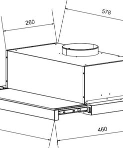Máy hút mùi âm tủ Eurosun EH-70AF86B