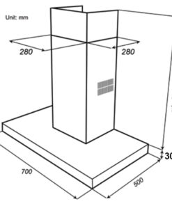 Hút mùi chữ T Spelier SP 110 DC70