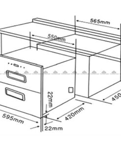 Máy sấy bát diệt khuẩn âm tủ Eurosun EU-DS120