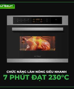 Lò nướng kết hợp hấp, vi sóng âm tủ Eurosun OMS36EG