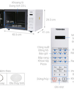 Lò vi sóng điện tử Toshiba 23L ER-SS23(W1)VN
