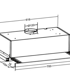 Máy hút mùi âm tủ Eurosun EH-70AF85S