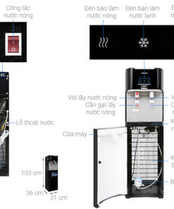 Cây nước nóng lạnh Toshiba RWF-W1669BV(K1)