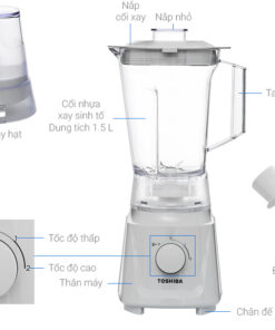Máy xay sinh tố Toshiba 2 cối MX-60T(H)