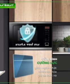 Lò vi sóng kết hợp nướng âm tủ Eurosun MWO-30EUR