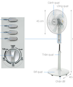 Quạt đứng 5 cánh Toshiba F-LSA10(H)VN