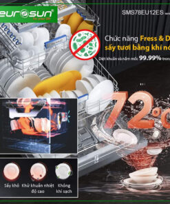 Máy rửa bát âm tủ 14 bộ Eurosun SMS78EU12ES