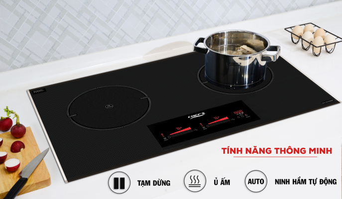 Bếp từ đôi Chef's EH-DIH888P