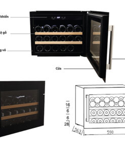 Tủ rượu vang Kocher KWEU-1128b