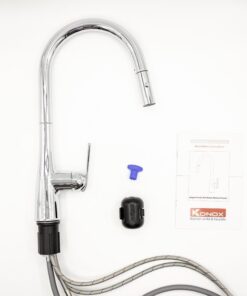 Vòi rửa bát dây rút Konox Curva Chrome