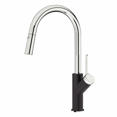 Vòi rửa bát dây rút Konox Ponte Black