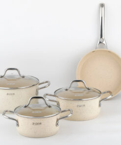 Bộ nồi men đá cao cấp B-GEM BG-868 EVIAN Bộ nồi men đá cao cấp B-GEM BG-868 EVIAN