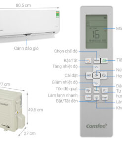 Máy lạnh Comfee Inverter chất lượng Châu Âu 1.5 HP CFS-13VAF/VWG