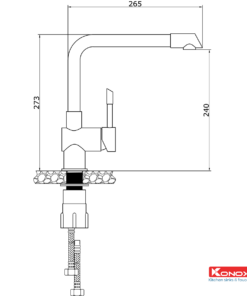Vòi Rửa Bát Konox KN1205