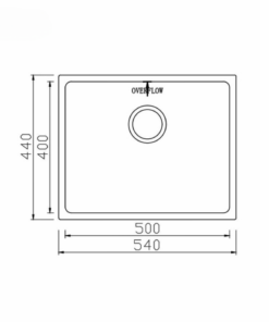 Chậu rửa bát Konox Undermount Sink Cube 5444SU