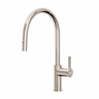 Vòi rửa bát dây rút Konox Alto Nickel