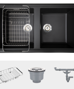 Chậu rửa bát Konox Granite Sink Phoenix Smart 860 Black