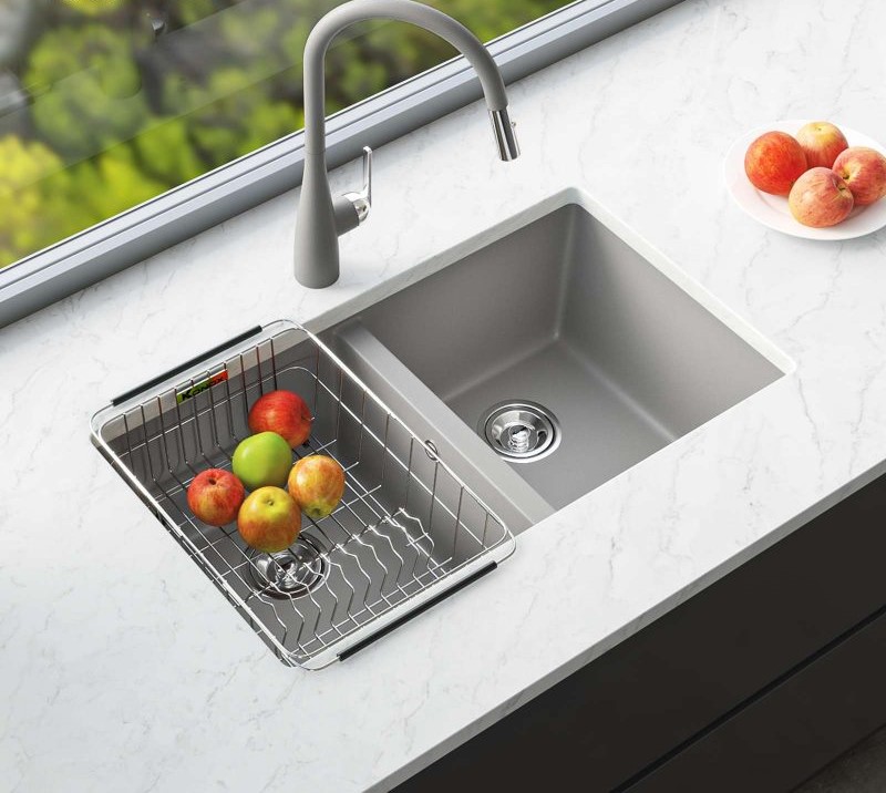 Chậu rửa bát Konox Granite Sink Veloci 760D Grey