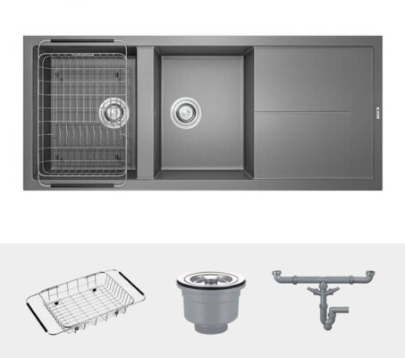 Chậu rửa bát Konox Granite Sink Livello Smart 1160 Grey