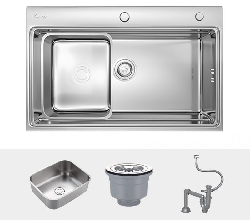 Chậu rửa bát Konox Overmount Sink KN7548SO Chậu rửa bát Konox Overmount Sink KN7548SO