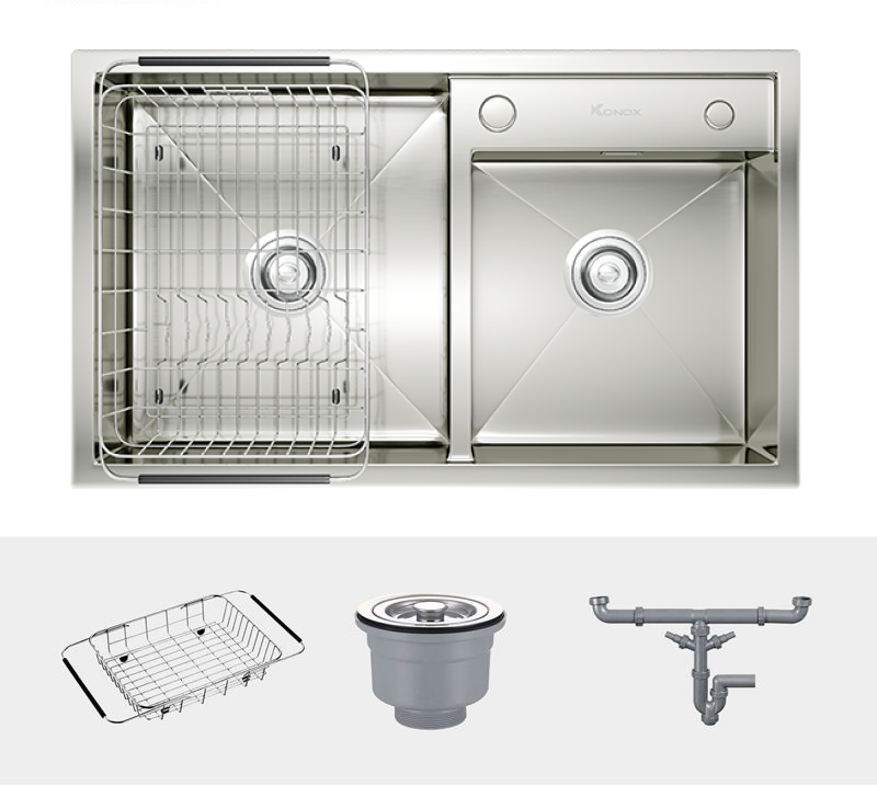 Chậu rửa bát Konox Overmount Sink KN8248DO Chậu rửa bát Konox Overmount Sink KN8248DO