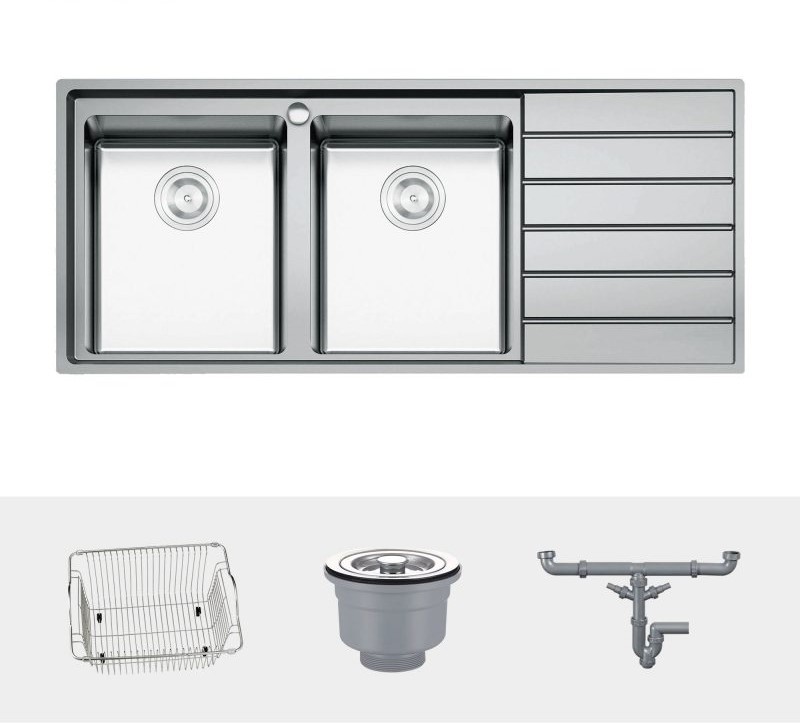 Chậu rửa bát Konox European sink Premium KS11650 2B – Bàn phải Chậu rửa bát Konox European sink Premium KS11650 2B – Bàn phải