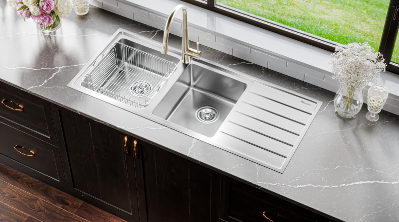 Chậu rửa bát Konox European sink Premium KS11650 2B – Bàn phải Chậu rửa bát Konox European sink Premium KS11650 2B – Bàn phải