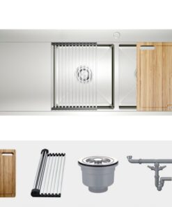 Chậu rửa bát Konox Workstation Sink – Topmount Sink KN11650TD – Bàn trái