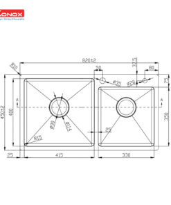 Chậu rửa bát Konox KN8245DO