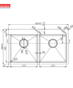 Chậu rửa bát Konox KN8248DOB