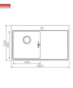 Chậu rửa bát Konox Unico 8652